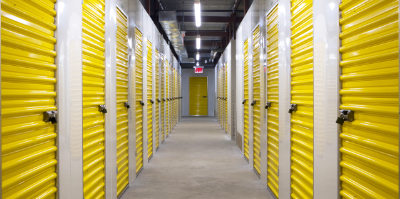 yellow storage units